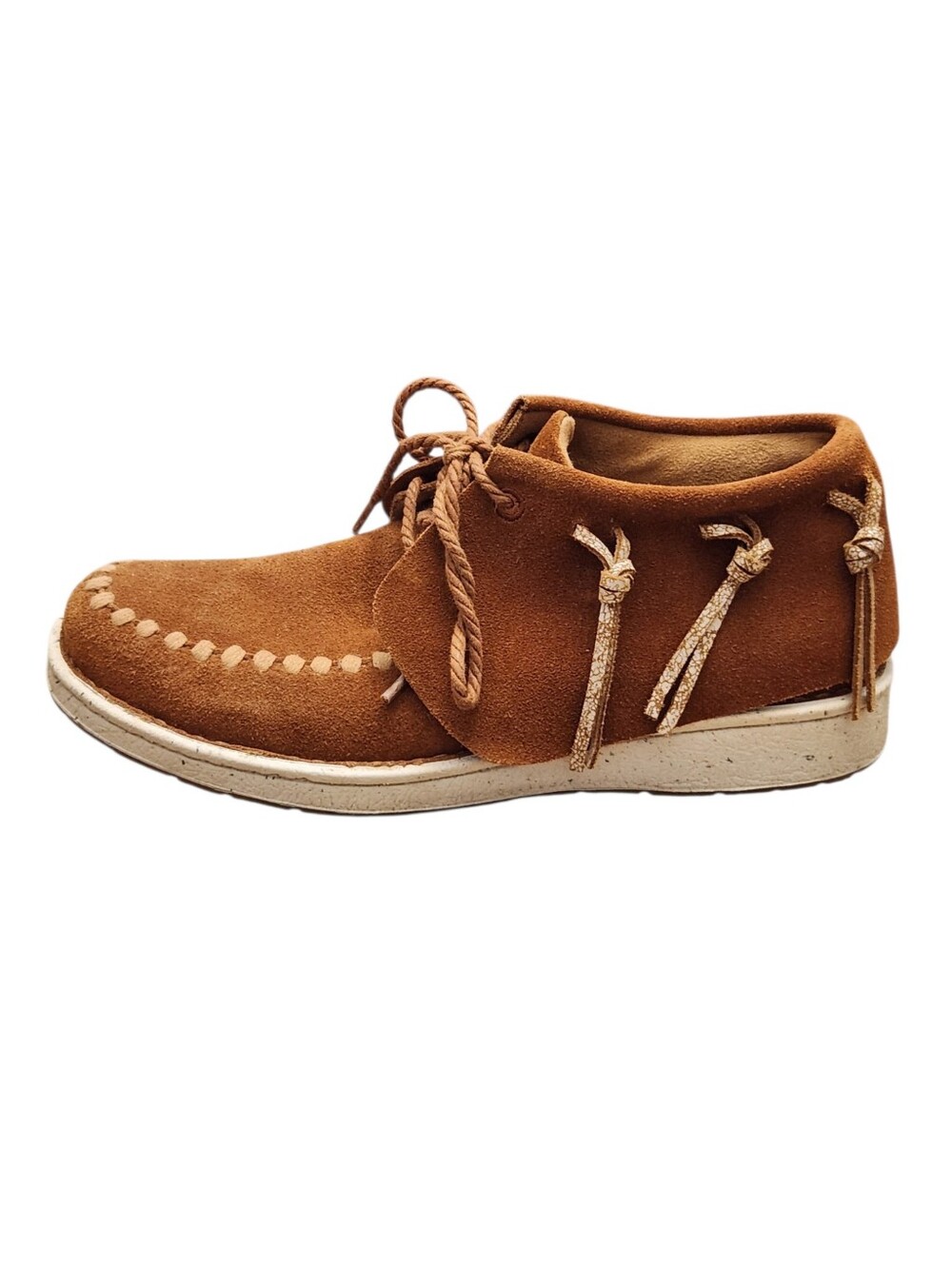 Justin Moccasins Size 8.5 M Teepee Casual Shoes Penny Brown Fringe Bootie Ankle